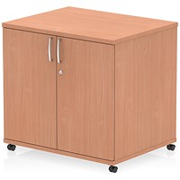 Impulse 600mm Deep Desk High Mobile Cupboard, Beech Impulse 600mm Deep Desk High Mobile Cupboard, Beech