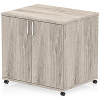 Impulse 600mm Deep Desk High Mobile Cupboard, Grey Oak Impulse 600mm Deep Desk High Mobile Cupboard, Grey Oak