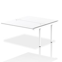 Impulse Bench B2B Ext Kit 1400 White Frame Office Bench Desk White