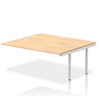 Impulse Bench B2B Ext Kit 1800 Silver Frame Office Bench Desk Maple