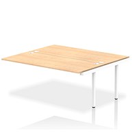 Impulse Bench B2B Ext Kit 1800 White Frame Office Bench Desk Maple