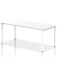 Impulse Bench Single Row 1800 White Frame Office Bench Desk White