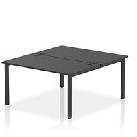 Impulse Bench B2B 2 Person 1400 Black Frame Office Bench Desk Black