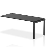 Impulse Bench Single Row Ext Kit 1800 Black Frame Office Bench Desk Black