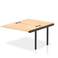 Impulse Bench B2B Ext Kit 1200 Black Frame Office Bench Desk Maple Impulse Bench B2B Ext Kit 1200 Black Frame Office Bench Desk Maple