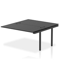 Impulse Bench B2B Ext Kit 1400 Black Frame Office Bench Desk Black