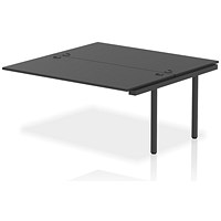 Impulse Bench B2B Ext Kit 1600 Black Frame Office Bench Desk Black
