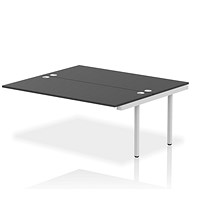 Impulse Bench B2B Ext Kit 1800 Silver Frame Office Bench Desk Black
