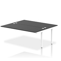 Impulse Bench B2B Ext Kit 1800 White Frame Office Bench Desk Black