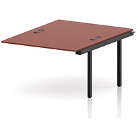 Impulse Bench B2B Ext Kit 1200 Black Frame Office Bench Desk Brick Red