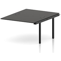 Impulse Bench B2B Ext Kit 1200 Black Frame Office Bench Desk Carbon Grey