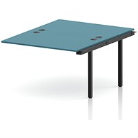 Impulse Bench B2B Ext Kit 1200 Black Frame Office Bench Desk Dark Teal