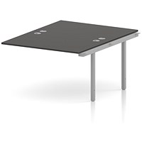 Impulse Bench B2B Ext Kit 1200 Silver Frame Office Bench Desk Carbon Grey