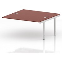 Impulse Bench B2B Ext Kit 1600 White Frame Office Bench Desk Brick Red