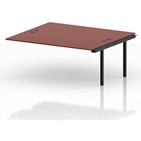 Impulse Bench B2B Ext Kit 1800 Black Frame Office Bench Desk Brick Red