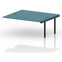 Impulse Bench B2B Ext Kit 1800 Black Frame Office Bench Desk Dark Teal