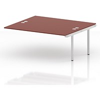 Impulse Bench B2B Ext Kit 1800 White Frame Office Bench Desk Brick Red