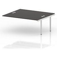 Impulse Bench B2B Ext Kit 1800 White Frame Office Bench Desk Carbon Grey