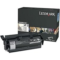 Lexmark T650 25K Toner Cartridge High Yield Black T650H31E