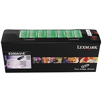 Lexmark E250 3.5K Toner Cartridge Black E250A31E