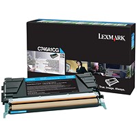 Lexmark C746/8 Return Programme 7K Toner Cartridge Cyan C746A1CG