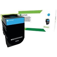 Lexmark CS310 Return Programme 3K Toner Cartridge High Yield Cyan 70C2HC0