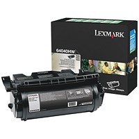 Lexmark T640 21K Toner Cartridge High Yield Black 64040HW
