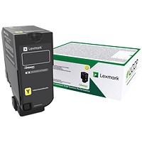 Lexmark CS/CX72xx Return Programme 3K Toner Cartridge Yellow 74C20Y0
