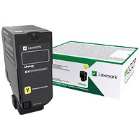 Lexmark CS/CX725 Corporate 12K Toner Cartridge High Yield Yellow 74C2HYE