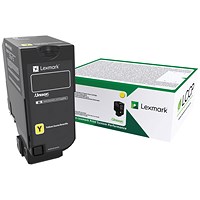 Lexmark CS/CX727 Return Programme 10K Toner Cartridge Yellow 75B20Y0