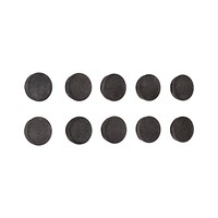 Bi-Office Biofusion Coconut Magnets, 25mm, Brown, Pack of 10