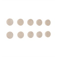 Bi-Office Biofusion Bivalves Magnets, 30mm, Beige, Pack of 10