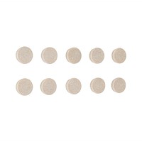 Bi-Office Biofusion Bivalves Magnets, 15mm, Beige, Pack of 10