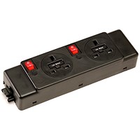 Impulse 2 x UK Sockets (5A) 2 x Switches