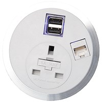 Impulse Port-E 1 x UK Socket 1 x Smart Charge 1 x CAT5E Data