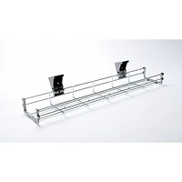 Impulse Cable Management Basket, 1200mm Desk, Silver