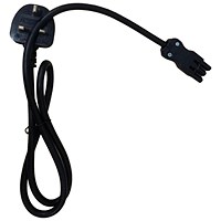 Volta Mains Power Cable - UK Plug with 13A Fuse Lead to Female Connector - Length: 4metre