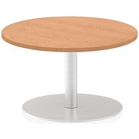 Italia Poseur Round Table, 600mm Diameter, 475mm High, Oak