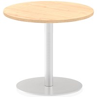 Italia Poseur Circular Table, 600mm Diameter, Maple