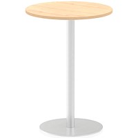 Italia Poseur Round Table, 600mm Diameter, 1145mm High, Maple Italia Poseur Round Table, 600mm Diameter, 1145mm High, Maple