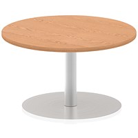 Italia Poseur Round Table, 800mm Diameter, 475mm High, Oak Italia Poseur Round Table, 800mm Diameter, 475mm High, Oak