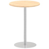 Italia Poseur Round Table, 800mm Diameter, 1145mm High, Maple