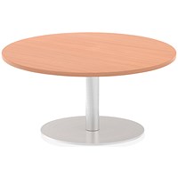Italia Poseur Round Table, 1000mm Diameter, 475mm High, Beech Italia Poseur Round Table, 1000mm Diameter, 475mm High, Beech