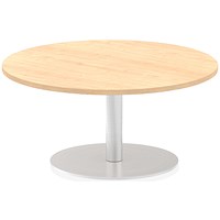 Italia Poseur Round Table, 1000mm Diameter, 475mm High, Maple Italia Poseur Round Table, 1000mm Diameter, 475mm High, Maple