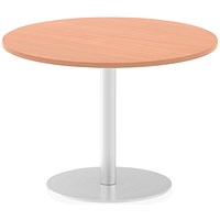 Italia Poseur Circular Table, 1000mm Diameter, Beech