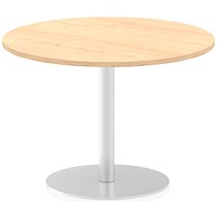 Italia Poseur Round Table, 1000mm Diameter, Maple