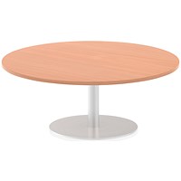 Italia Poseur Round Table, 1200mm Diameter, 475mm High, Beech Italia Poseur Round Table, 1200mm Diameter, 475mm High, Beech