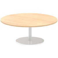 Italia Poseur Round Table, 1200mm Diameter, 475mm High, Maple