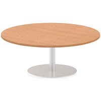 Italia Poseur Round Table, 1200mm Diameter, 475mm High, Oak Italia Poseur Round Table, 1200mm Diameter, 475mm High, Oak