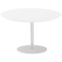 Italia Poseur Circular Table, 1200mm Diameter, White